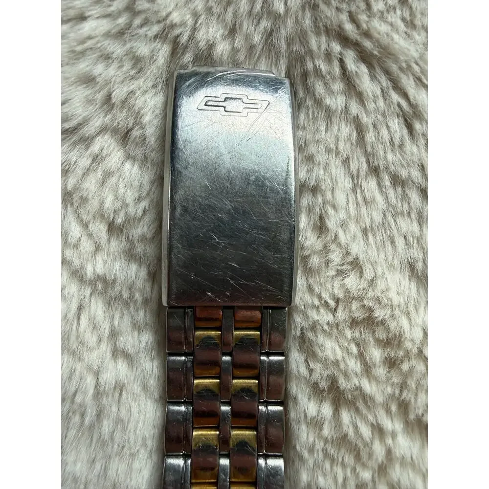 Vintage Chevrolet Corvette Two Tone Wrist Watch and Case